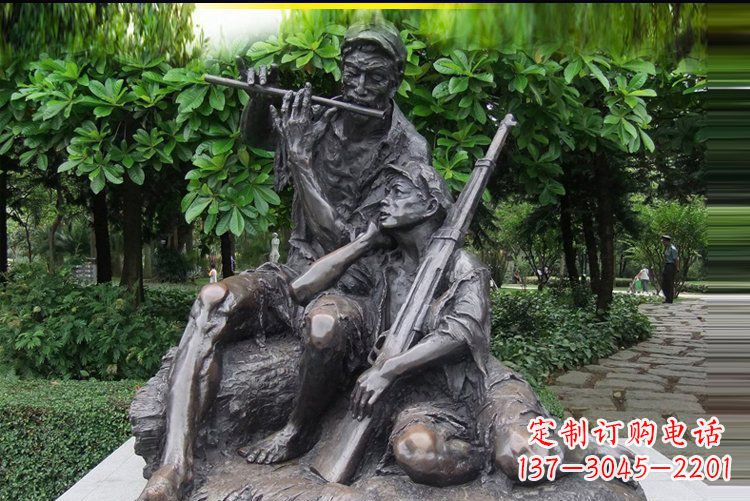福建红军战士雕塑——抒发军旅情怀