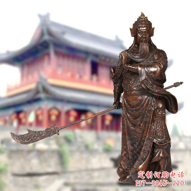 福建关公铜像千秋英雄的传奇