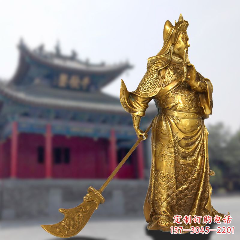 福建铜雕关羽传承精神气质