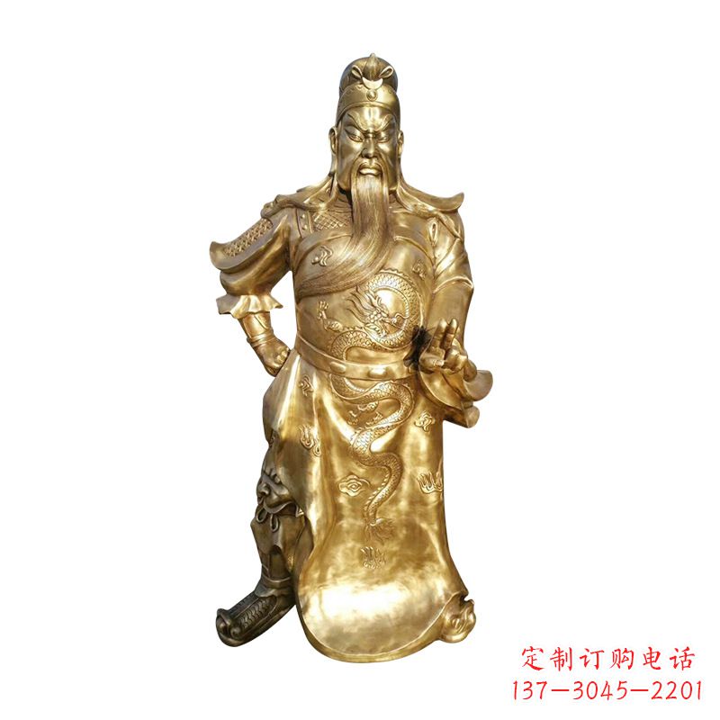 福建抒写三国历史关羽雕塑