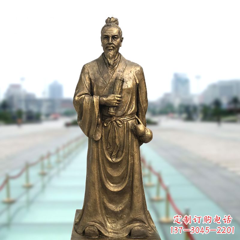 福建铜雕艺术张仲景的精神实践