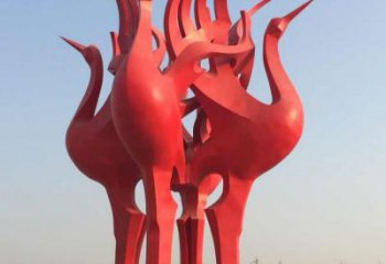 福建仙鹤雕塑一座城市的标志