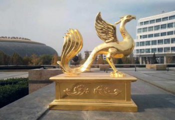 福建城市广场的朱雀雕塑
