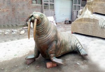福建纯铜海豹雕塑艺术的象征