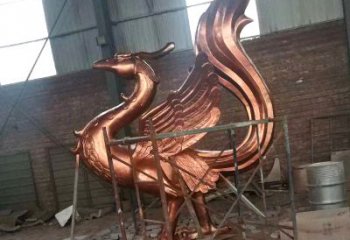 福建朱雀神兽纯铜陵光神君雕塑