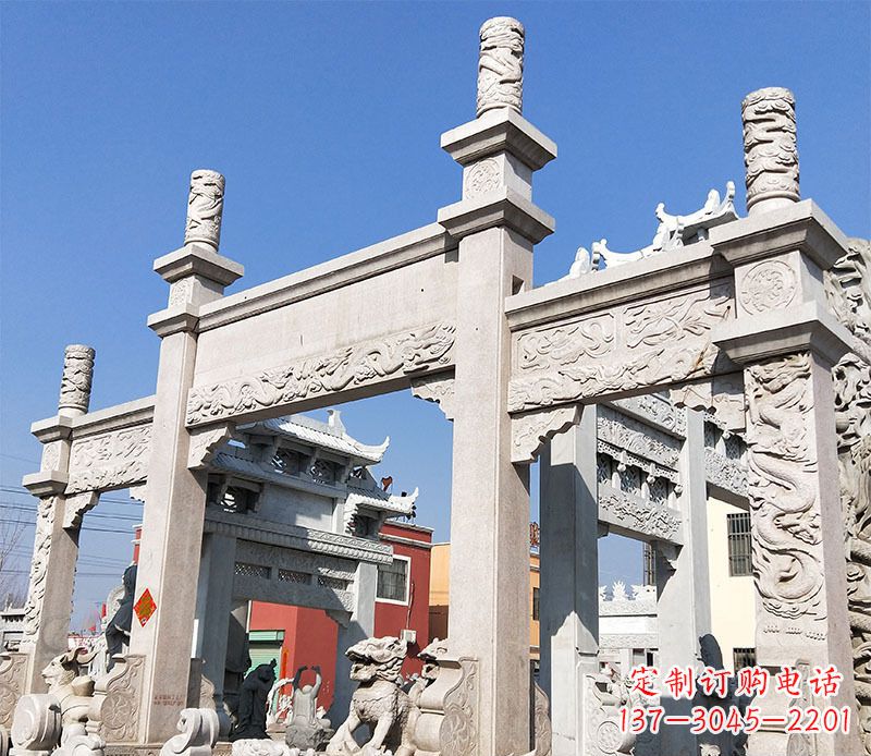 福建村庄牌坊石雕——记录着悠久历史的传承