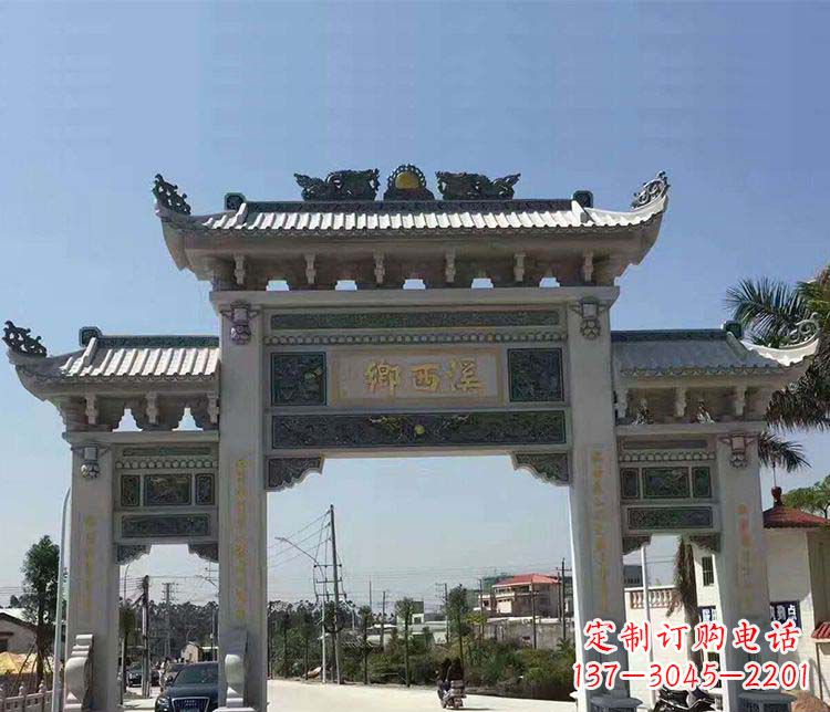 福建石牌坊雕塑——缅怀深厚的历史情谊