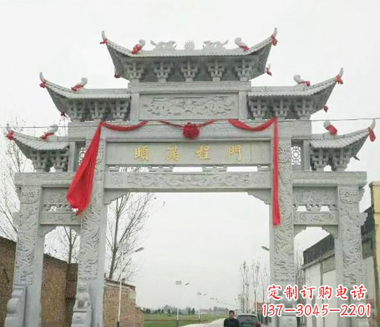 福建牌坊雕塑纪念历史,传承文化