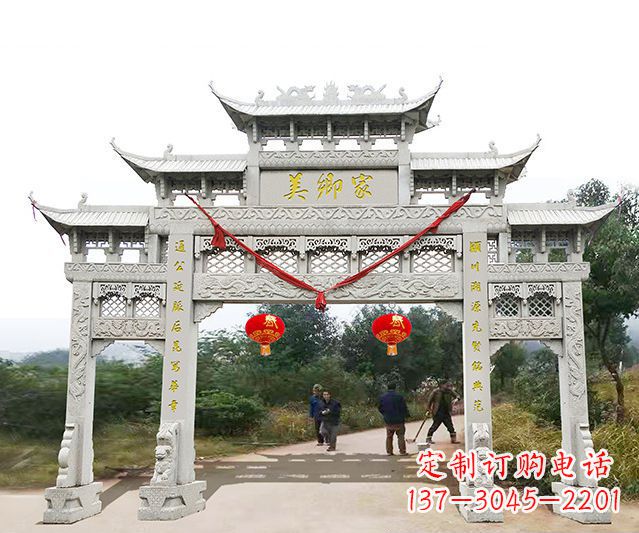 福建牌坊雕塑珍贵的传统文化