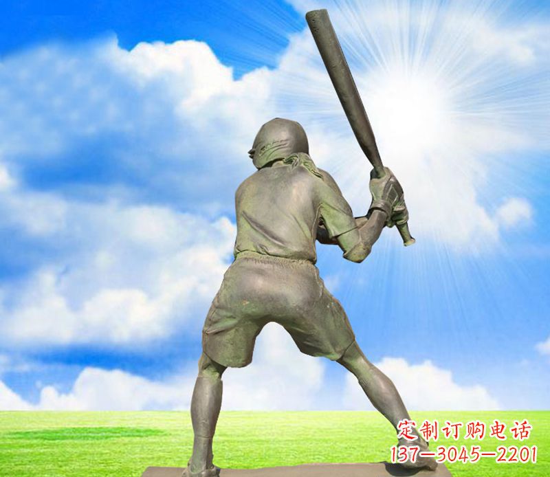福建纪念棒球精美的棒球雕塑