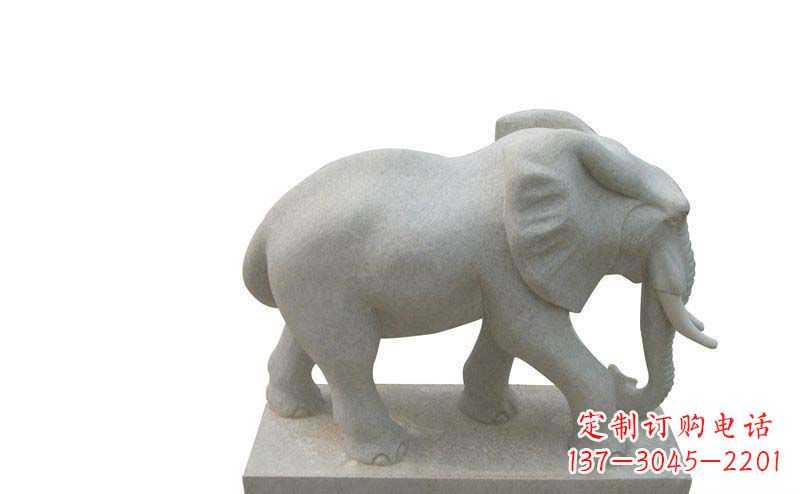 福建大象雕塑大理石大象公园的精美艺术