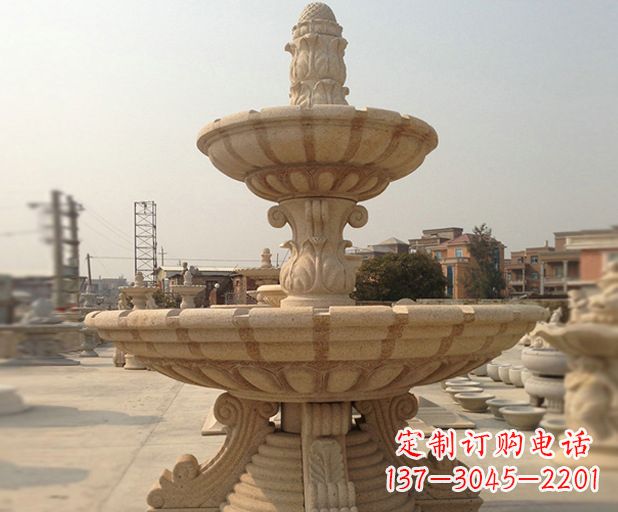 福建大理石大型喷泉石雕_1