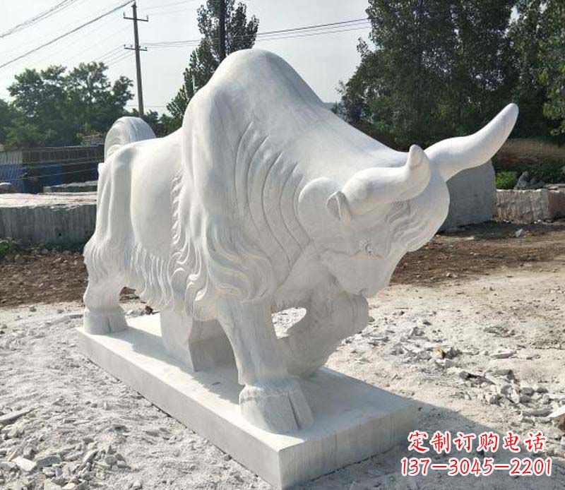 福建大理石动物雕塑美丽的艺术品