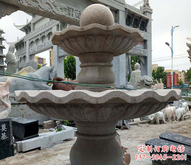 福建大理石多层喷泉石雕