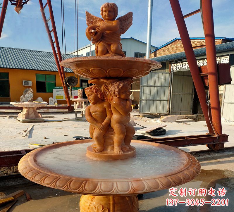 福建大理石风水球雕塑传承古老文化