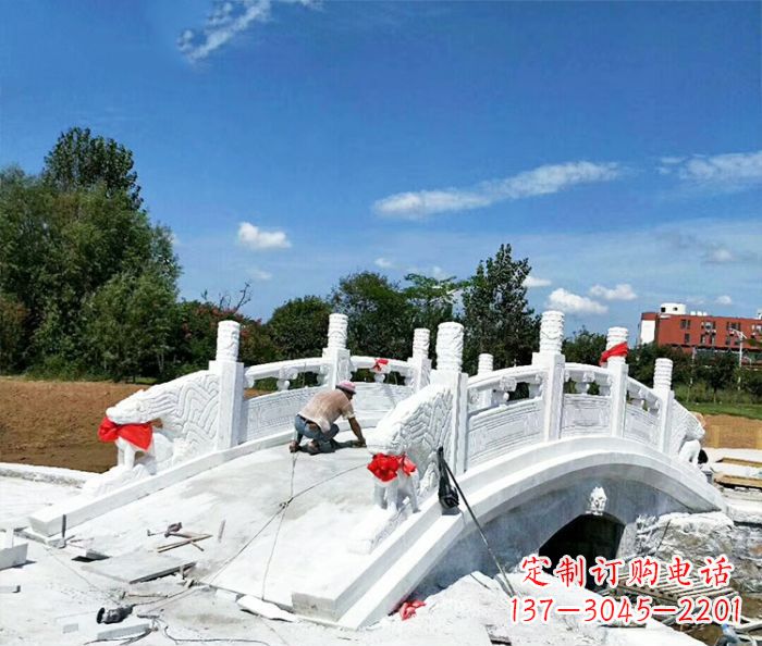 福建大理石拱桥石雕栏板