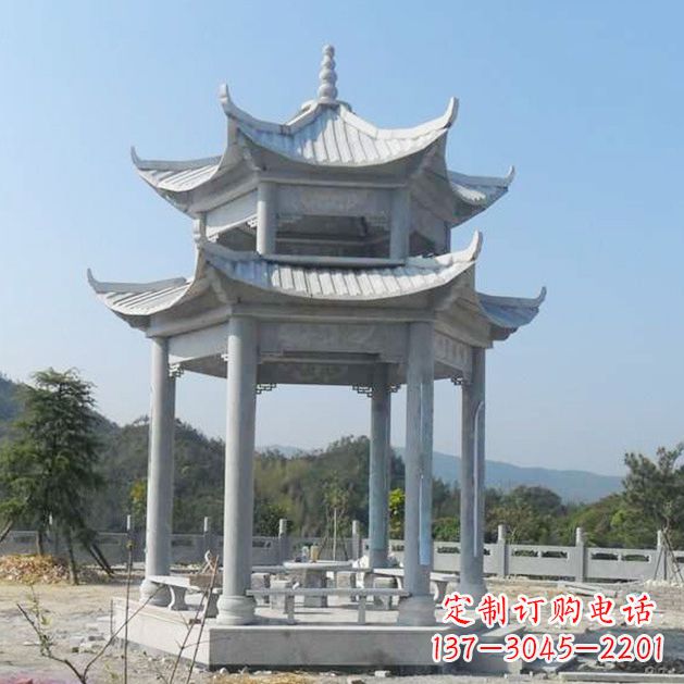 福建高雅大理石凉亭雕塑