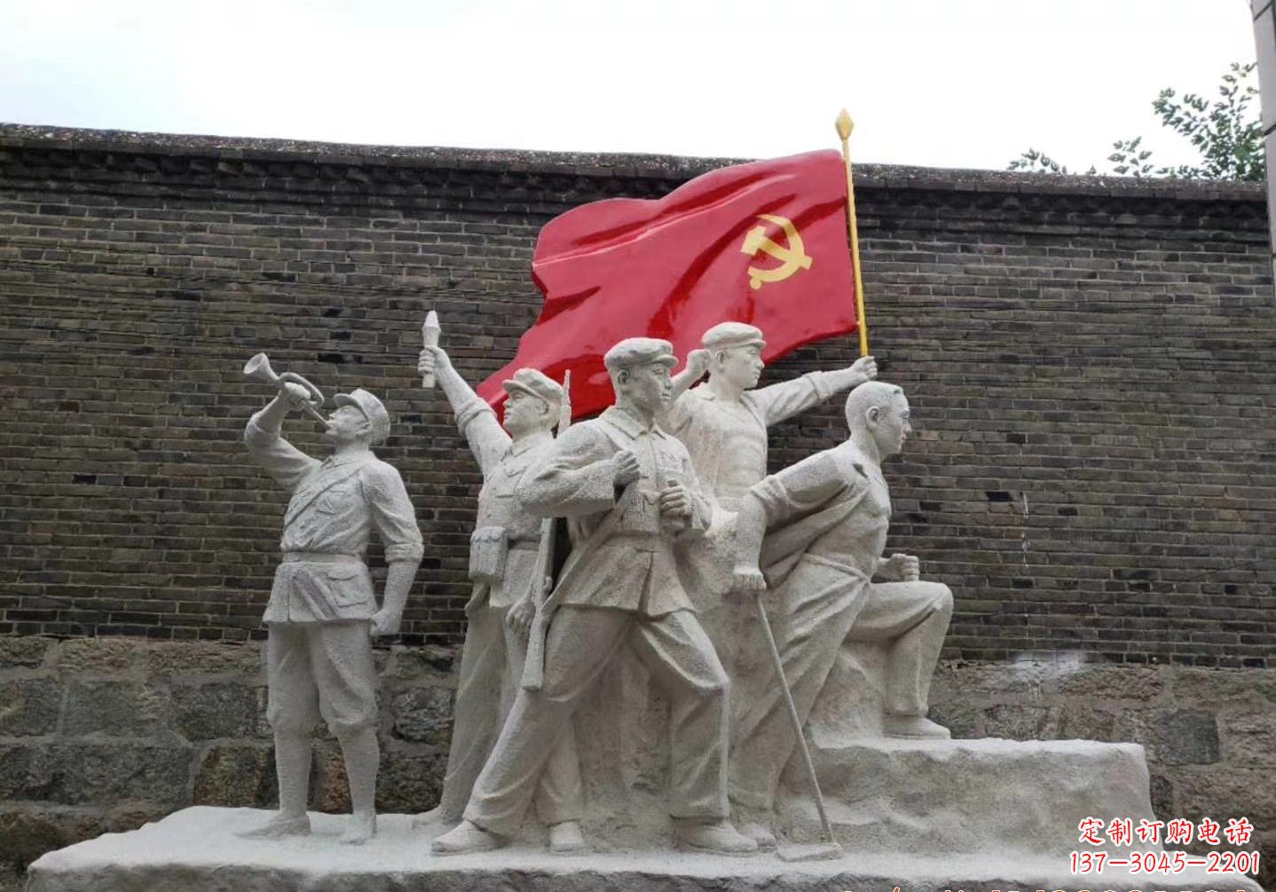 福建红军雕塑把热血革命历史永久留存