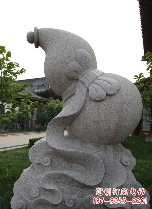 福建中领雕塑大理石葫芦雕塑构筑完美建筑