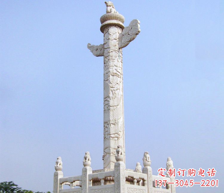 福建大理石华表雕塑