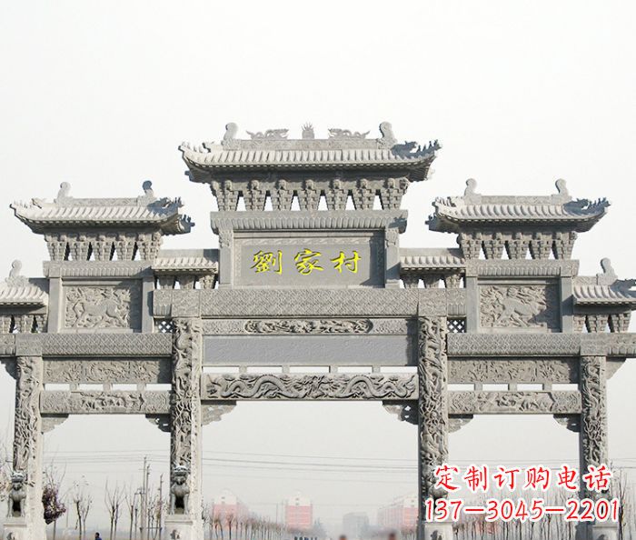福建高品质大理石牌坊雕塑