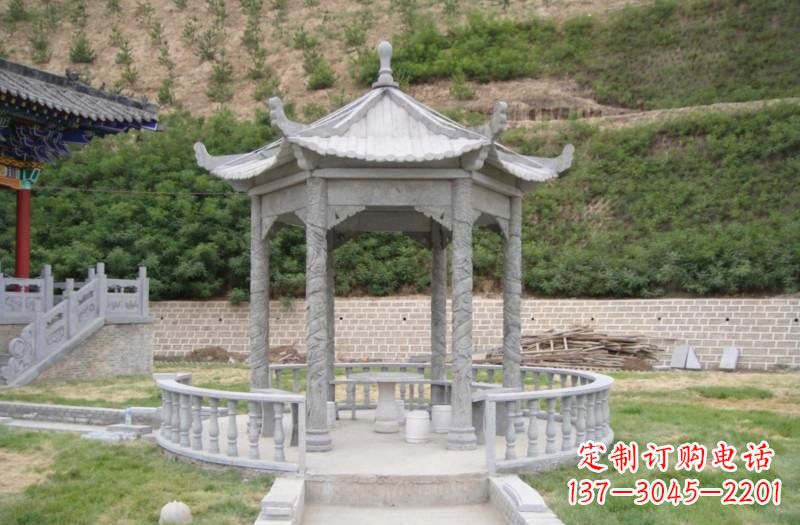 福建大理石凉亭雕塑 (2)