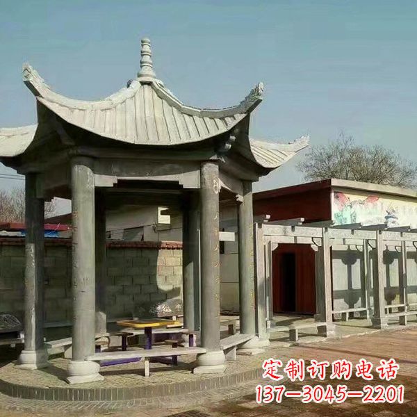 福建大理石凉亭庭院亭子