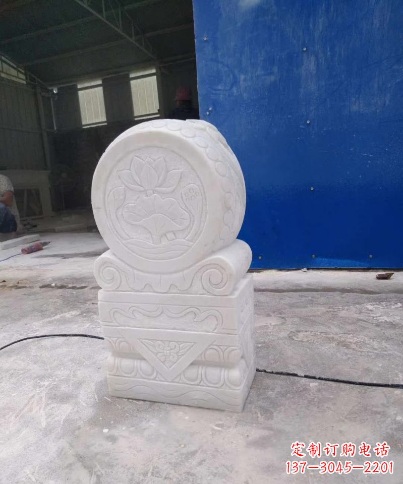 福建大理石门墩雕塑,精美而实用