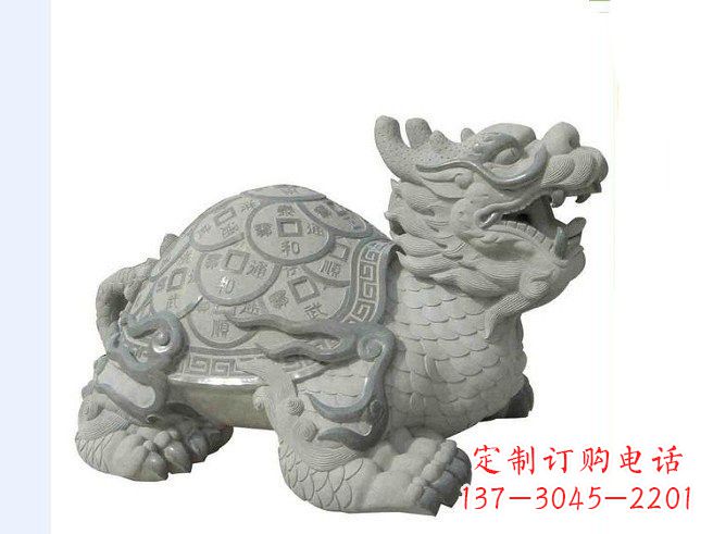 福建大理石招财龙雕塑