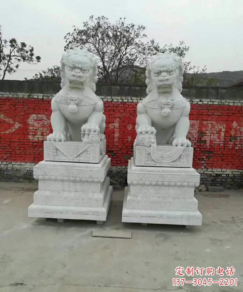 福建大理石狮子广场雕塑