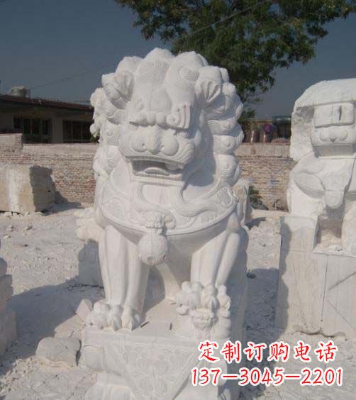 福建精美大理石狮子雕塑