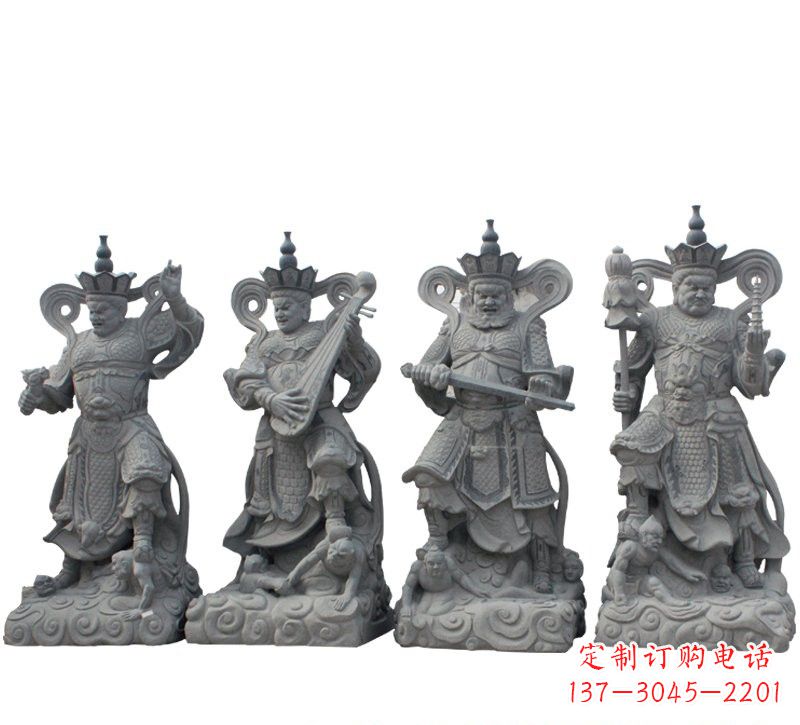 福建四大天王大理石雕塑