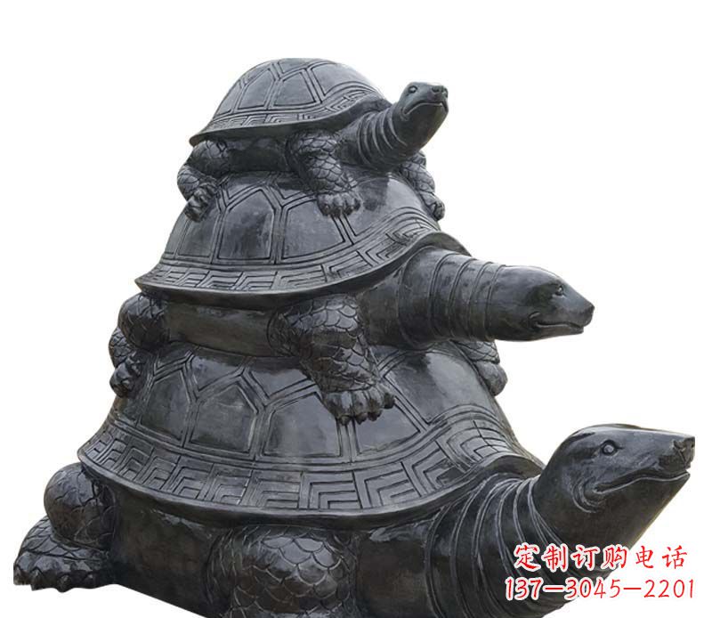 福建高品质大理石乌龟母子石雕
