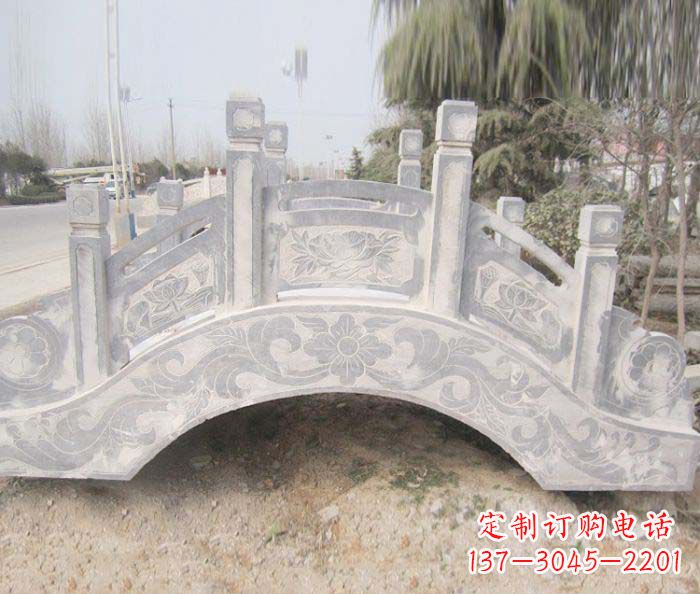 福建精美大理石小型拱桥石雕