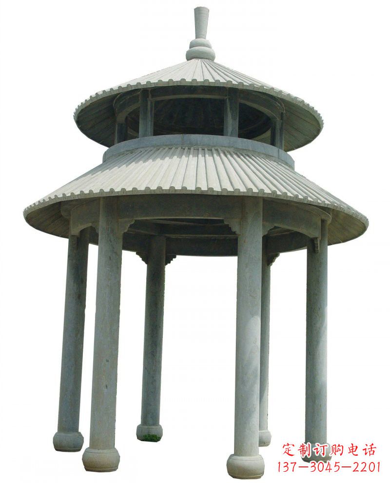 福建大理石圆顶凉亭雕塑
