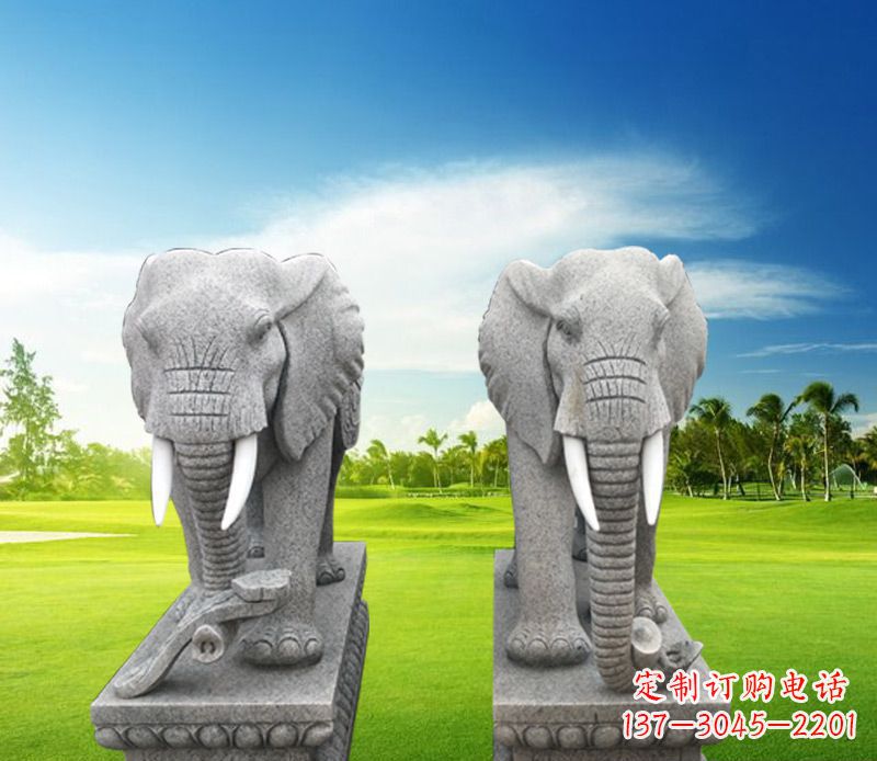 福建精美大象雕塑,招财进宝