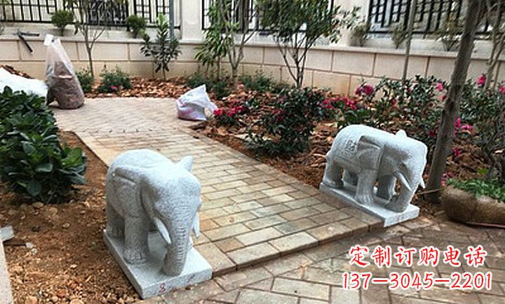 福建大理石小象石雕,让你的大好家园更加美丽