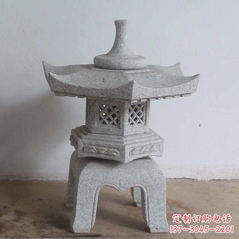 福建大理石中式石灯