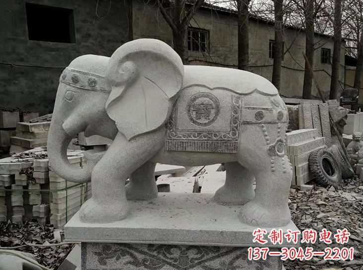 福建古典风格大象雕塑