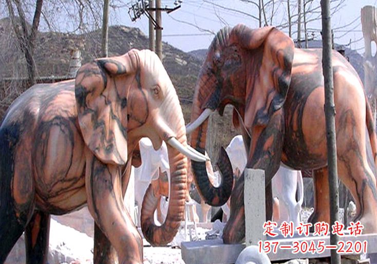 福建精美大象雕塑