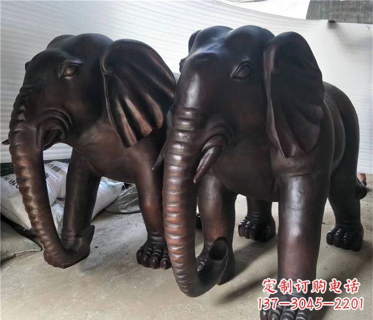 福建大象动物铜雕塑