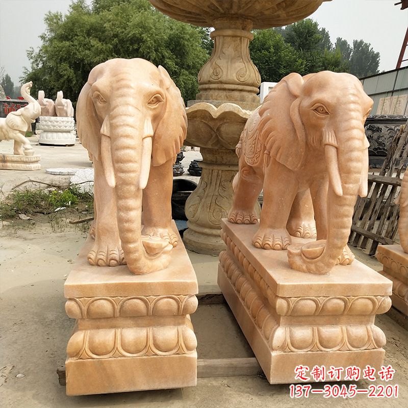 福建大象铃铛石雕