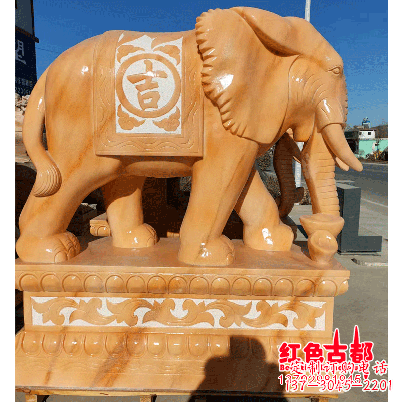 福建大象头型石雕