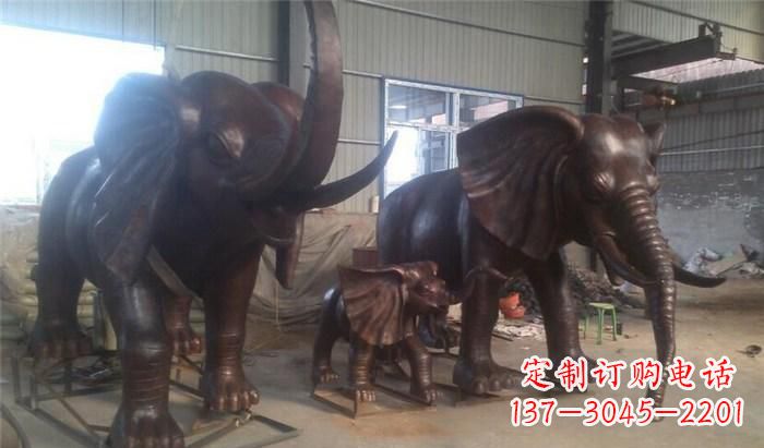 福建高品质大象铜雕塑