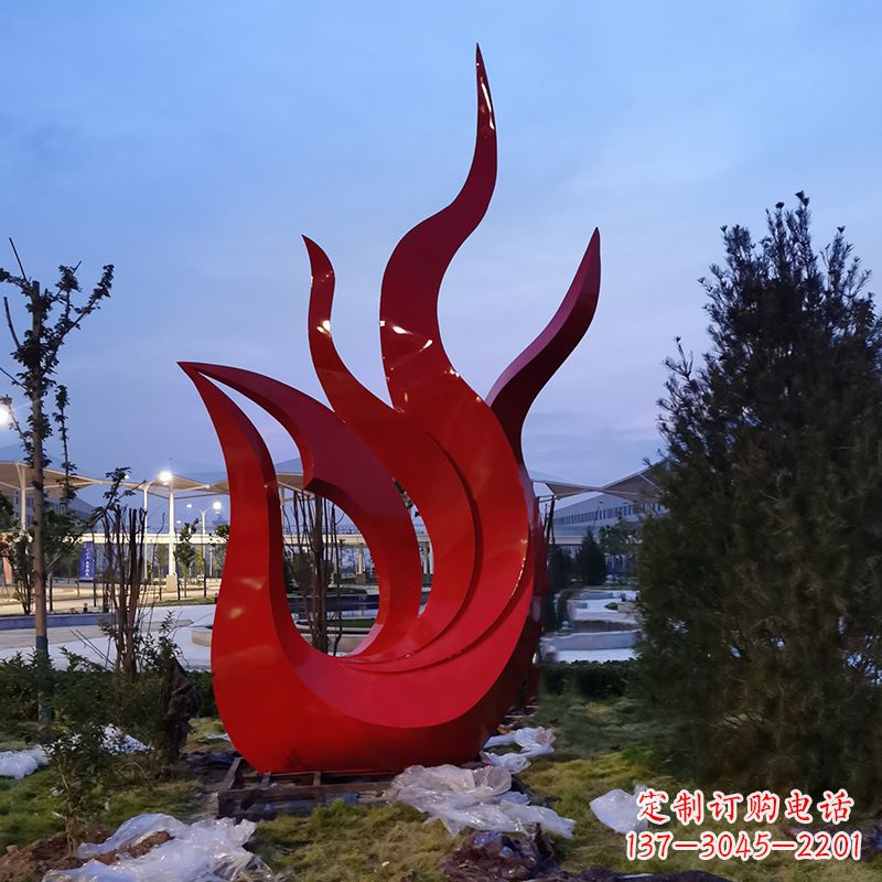 福建大型不锈钢几何凤凰，广场公园城市标志性动物雕塑