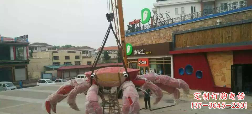 福建11英寸不锈钢螃蟹雕塑