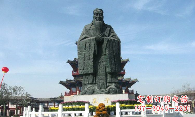 福建大型城市景观孔子铜雕像