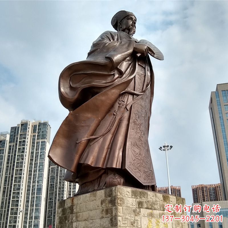 福建珍贵的雕塑艺术--诸葛亮卧龙先生