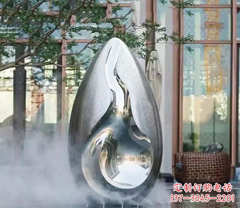 福建高端大气水滴雕塑