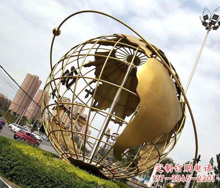 福建地球仪不锈钢雕塑拓宽视野,致敬世界